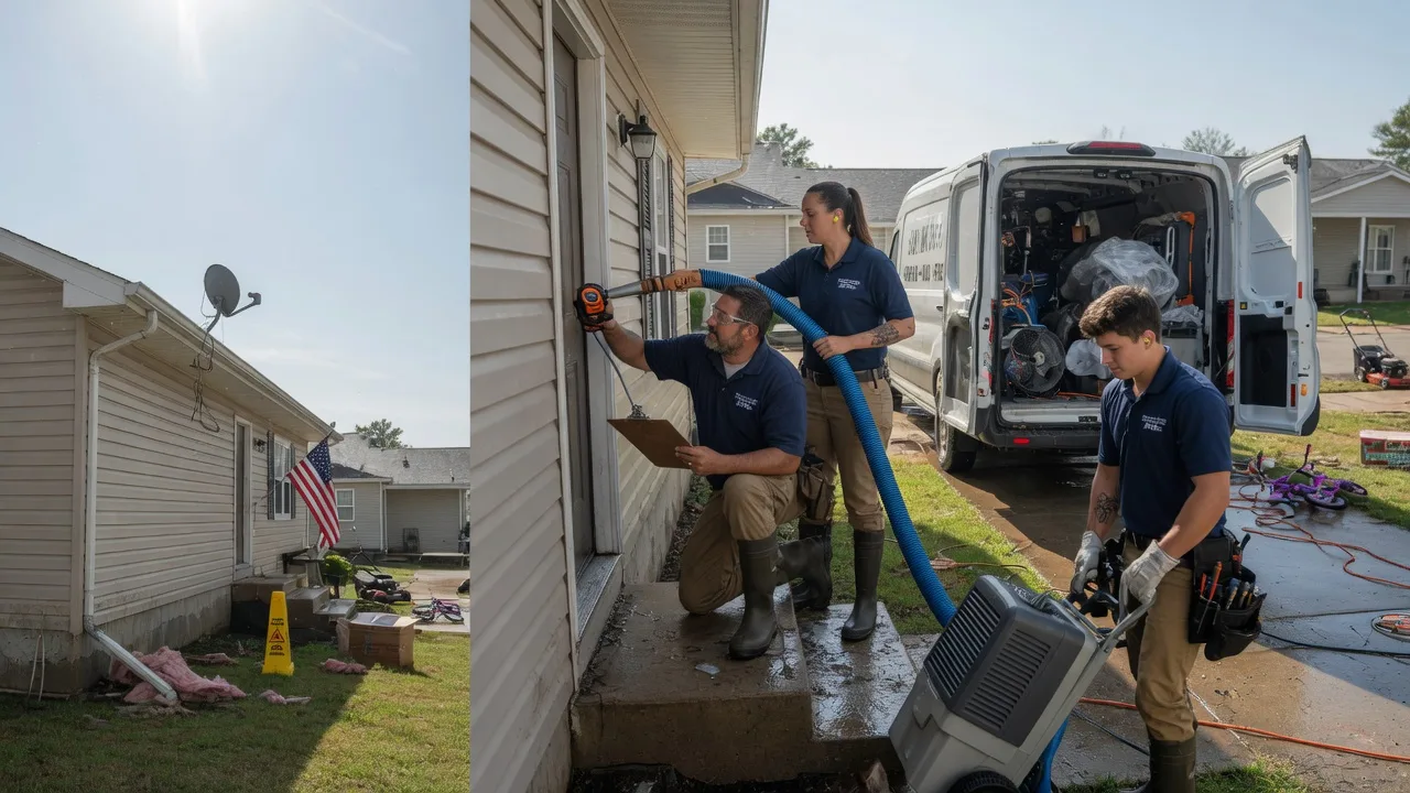 Ceiling Water Damage Restoration in Pomona, IL near me